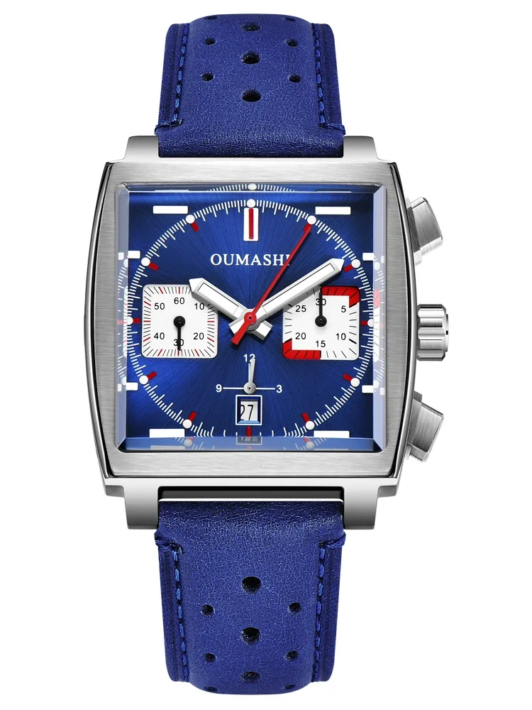 Square Monaco Six-pin Automatic Mechanical Steel Case Business Casual Men's Watch