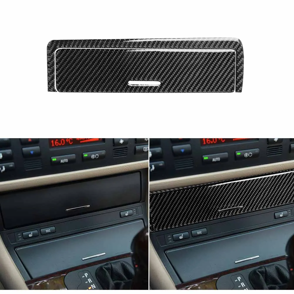 

Carbon Fiber Console Storage Tray Box Panel Trim Cover Sticker For BMW 3 Series E46 4 Door 98-05