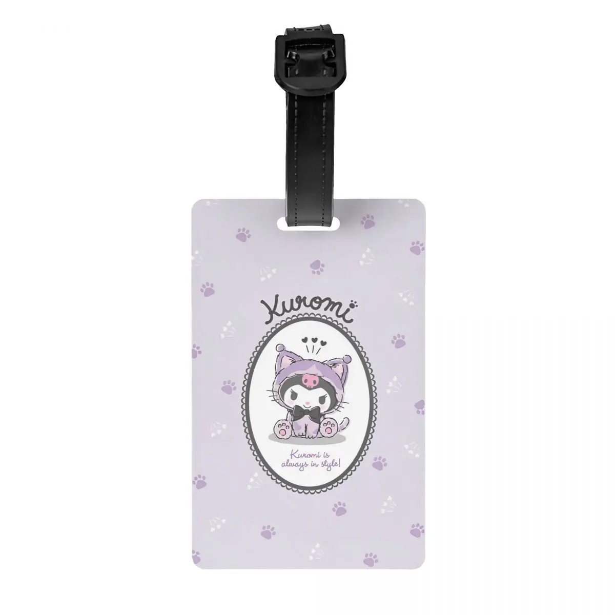 Sanrio Kuromi Schattige Cartoon Bagagelabel Koffer Reisaccessoires Houder Bagagelabels Bagagetasje Tags ID-Adres