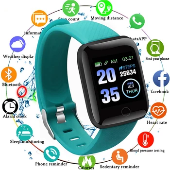 Bluetooth Smart Bracelet 115 Plus Smart Watch Bracelet Waterproof Blood Pressure Pedometer Sports Wristband Watch