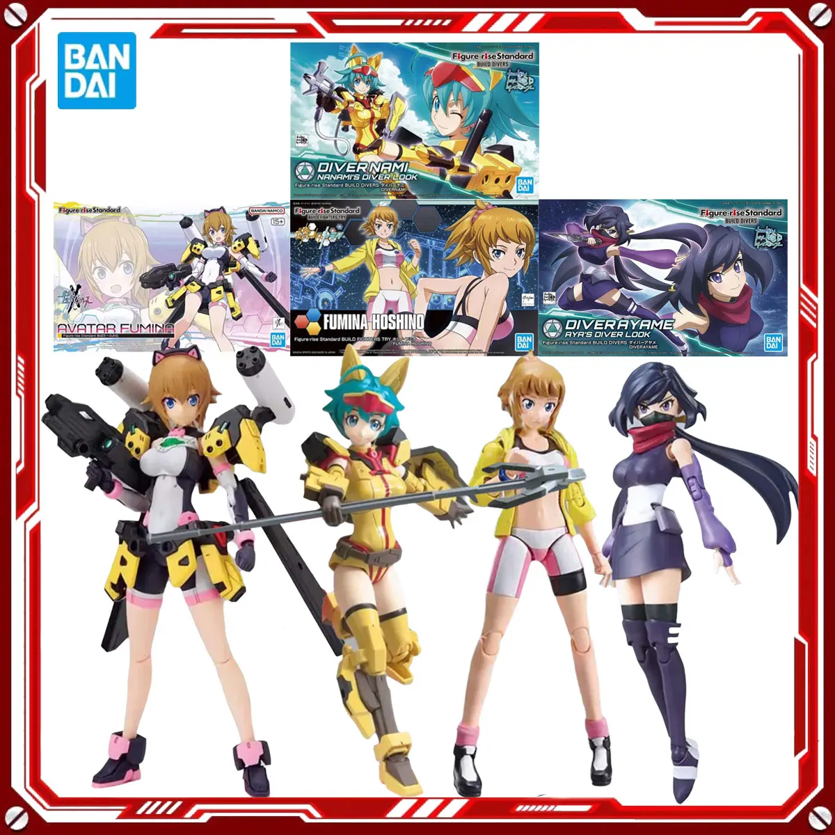 

Bandai Genuine Gundam Anime Model Kits Diver Nami Ayame Fumina Hoshino Avatar Fumina Toys Фигурка в сборе Модель Подарок Дети