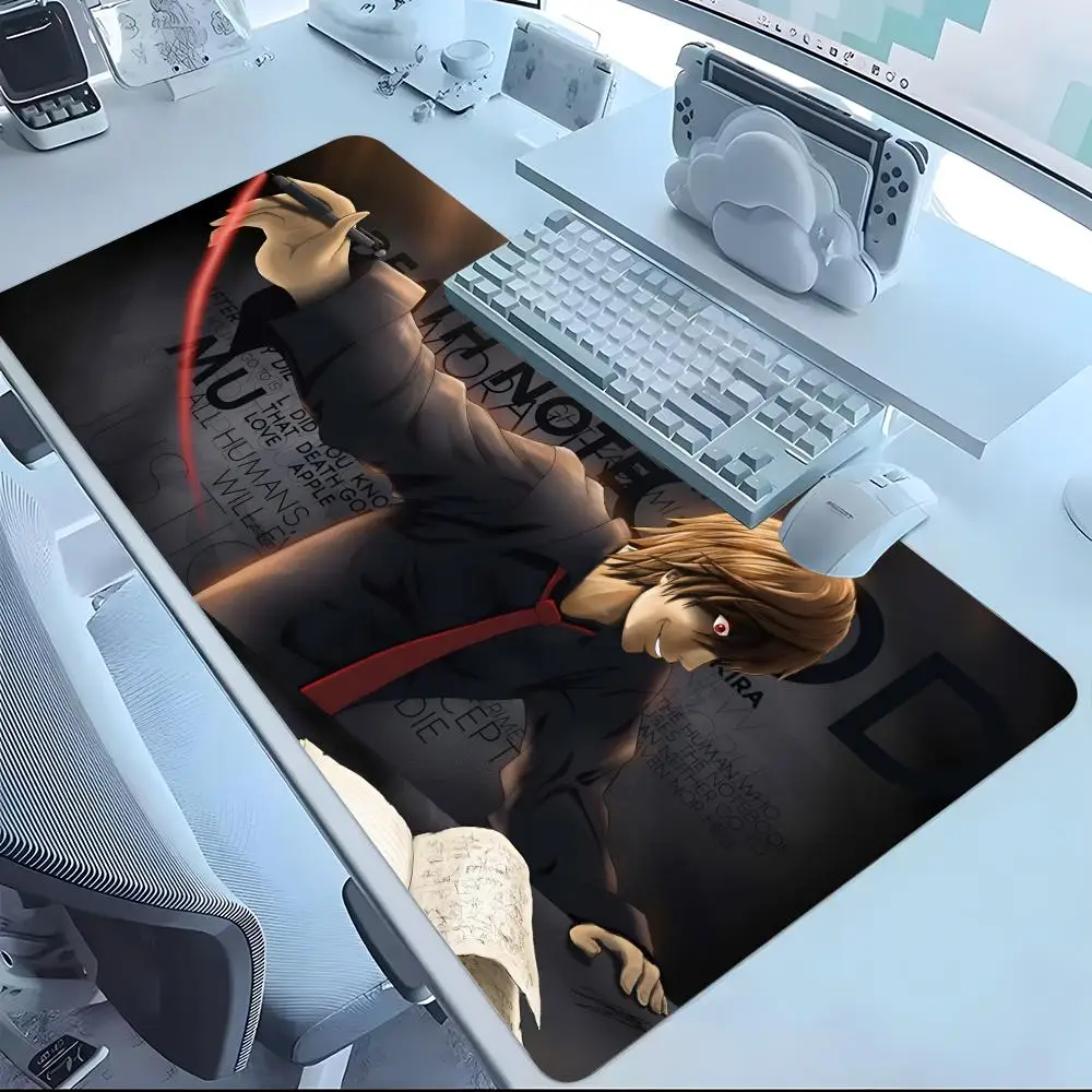 

JapanesemangaDeathNote Mouse Pad Mousepad Laptop Office Deskmat Large Black Gamer Non-slip Keyboard Rubber Mause Pad