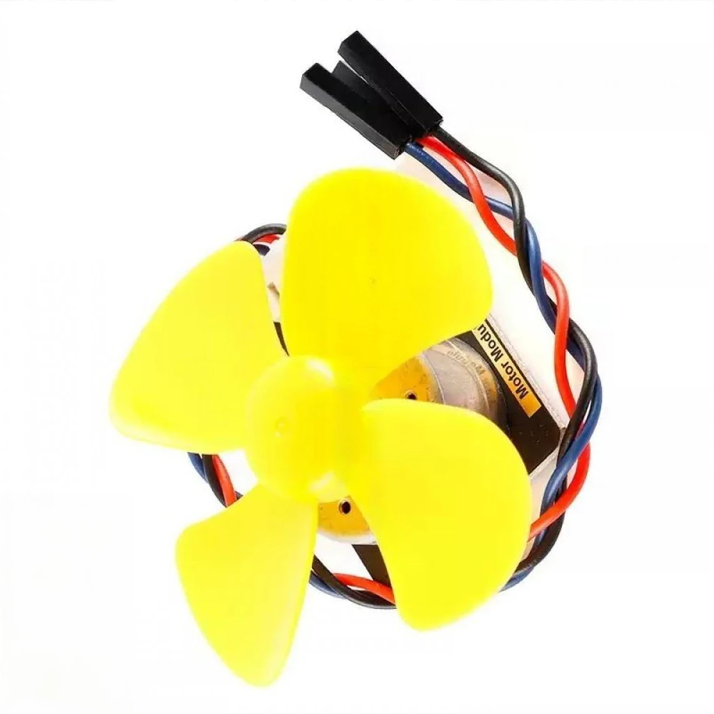 

Fan Motor Module DC Motor with Fan Blades PWM Speed Control Small Fan Module PH2.0-3pin Interface 3.3-5V 3500RPM Fan Module