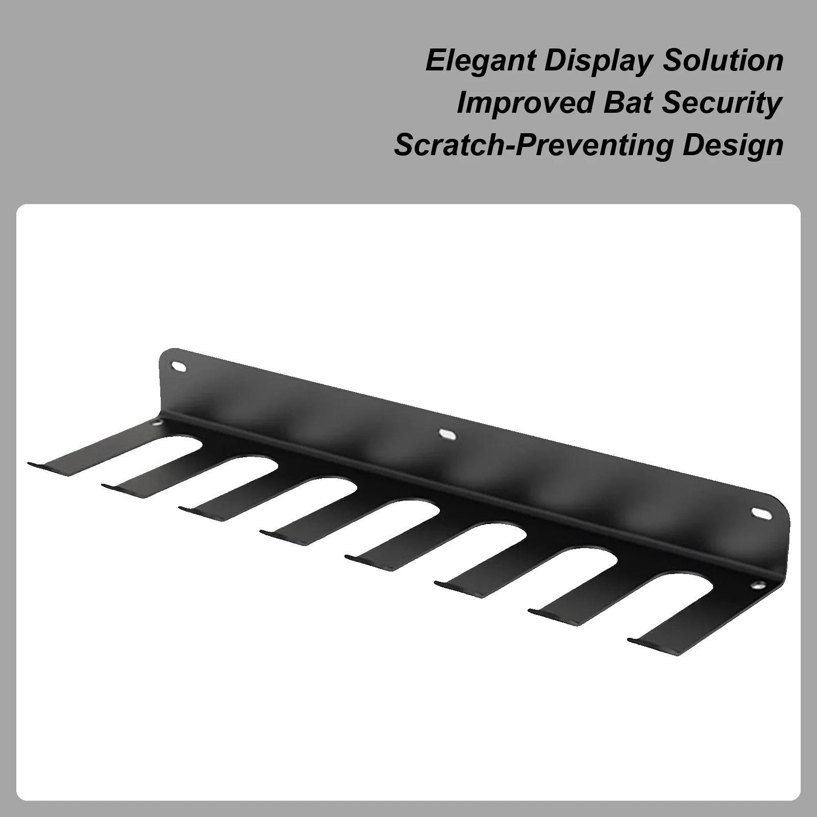 

Baseball Bat Wall Mount Baseball Bat Hanger For Wall Metal Rack Sport Equipment Organizer For School Dugout Basement Gym