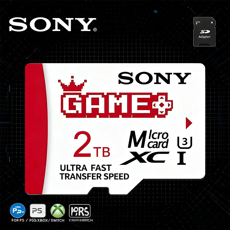 

Стабильная карта Micro SD SONY U3 Class10 64 ГБ/128 ГБ/256 ГБ/1 ТБ/2 ТБ противоударная TF-карта для телефона/компьютера/Dash Cam