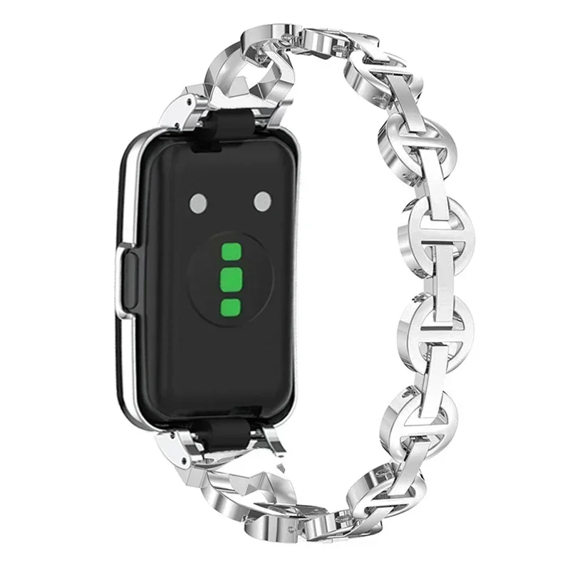 حزام حامي ل Honor Band 7 6 الماس حزام الساعات لهواوي الفرقة 6pro سوار لهواوي الفرقة 7 قذيفة واقية معدنية