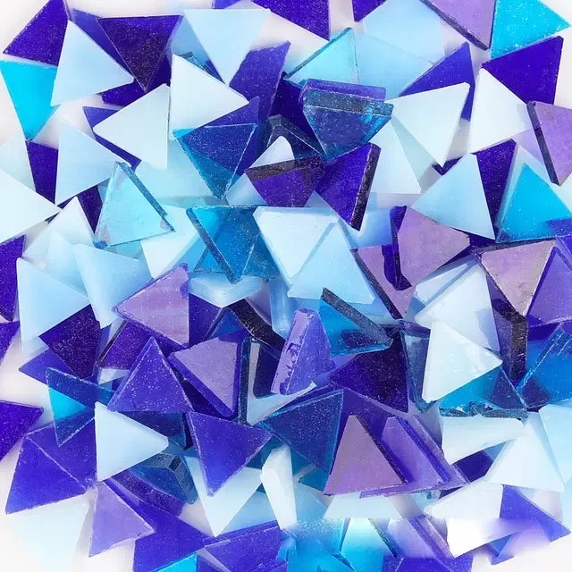 50g Clear Glass Mosaic Tiles Multi Color Mosaic Piece DIY Mosaic Making Stones for Craft Hobby Arts Home Wall Decoration arte