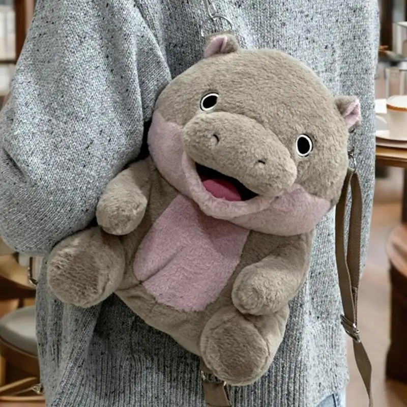 Plush Doll Stuffed Animal Soft Wild Animals Hippo Stuffed Toys Plush Doll Stuffed Animal Soft Plush Hippo Creative Cute Soft