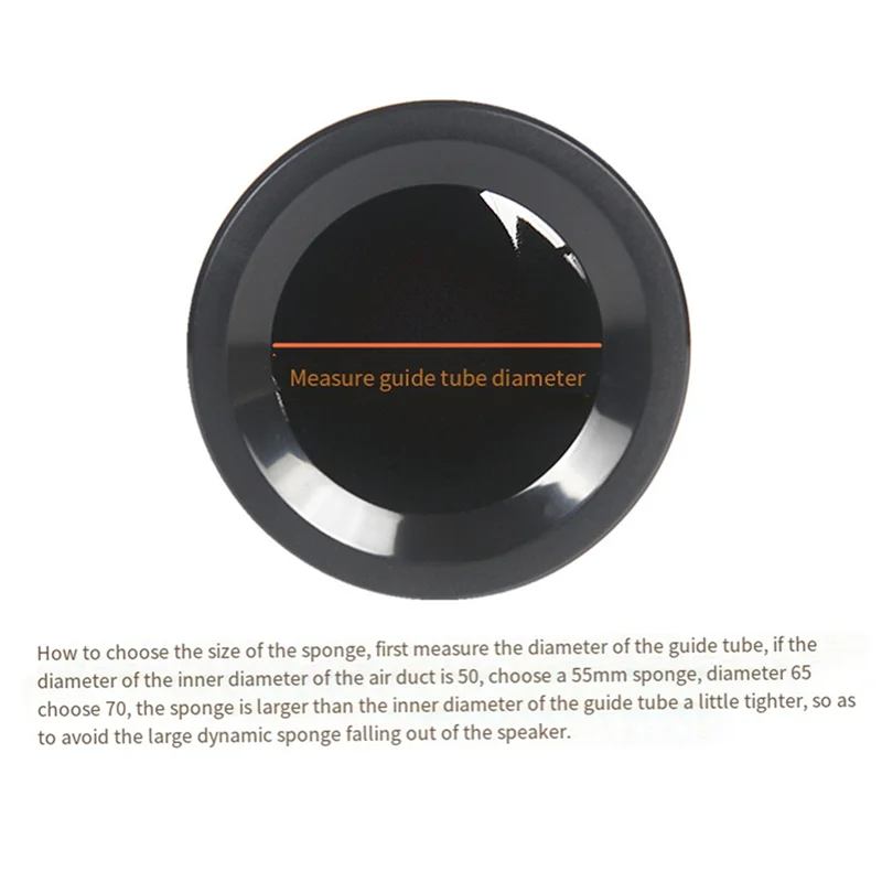 A92Z 4Pcs Schwamm Stecker Für Lautsprecher Port Rohr Bass Reflex Rohr Lautsprecher Woofer Vent Bass Phase 53X50mm