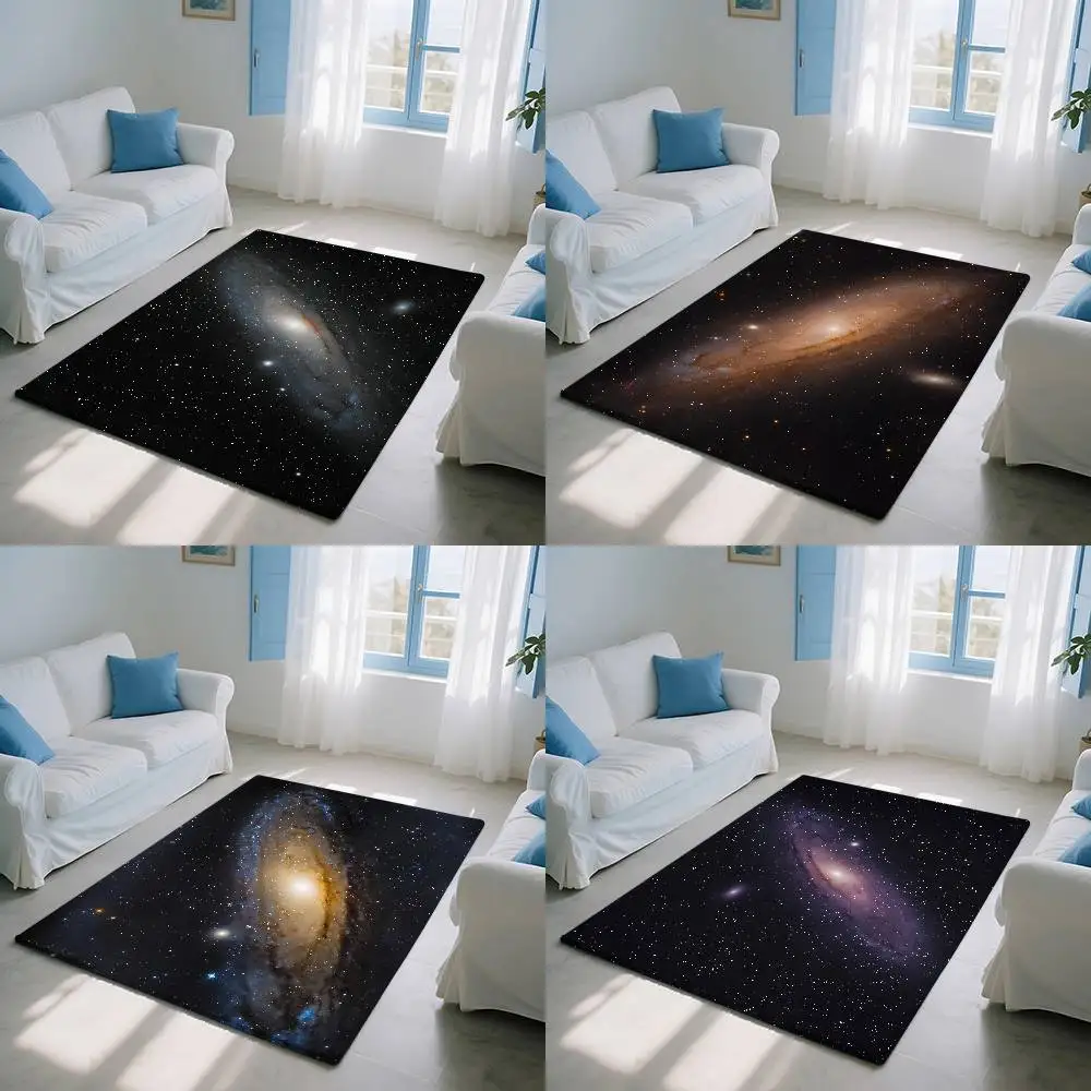 

Andromeda Galaxy Portal Floor Mat Art Carpet Rug For Bedroom Living Room Sofa Home Doormat Decor,Large Kid Non-slip Floor Mat