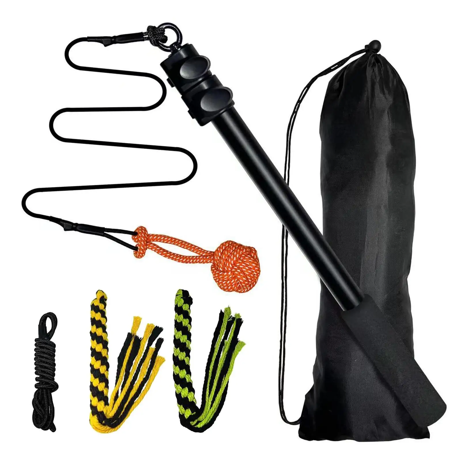 Uitschuifbare Teaser Wand Pet Rod Nylon touw Intrekbaar telescopisch voor klein-groot