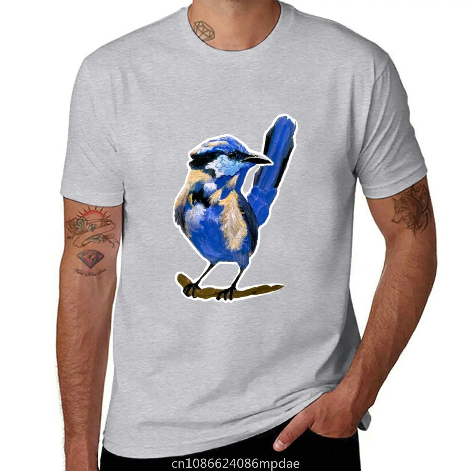 Splendid Fairywren T-Shirt cute tops funnys mens graphic t-shirts funny