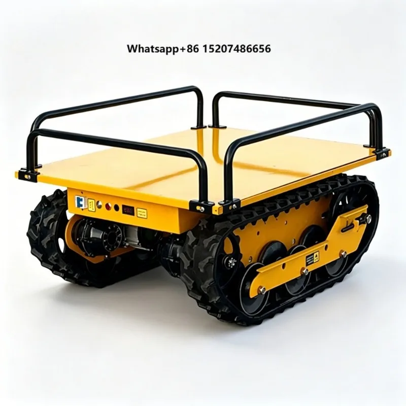 New 500kg 1000W Remote Control Electric Crawler Carrier Wireless Mini Dumper All-Terrain Tracked Utility Cart for Orchard Garden