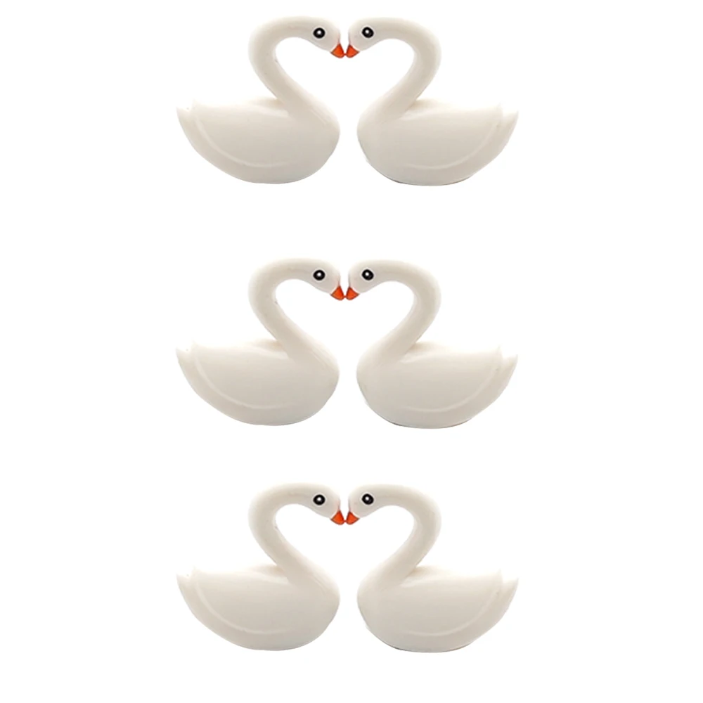 5pcs Animal building blocks White swan, Mandarin duck and swan Scene collocation Building block toy gift for children