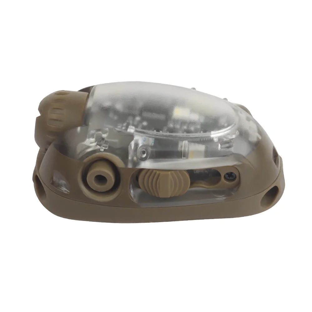 خوذة تكتيكية مصباح إشارة قابل للتعديل أحمر/أخضر/أزرق/أبيض/وضع الأشعة تحت الحمراء للصيد في الهواء الطلق والتخييم مصباح ليد جيب Airsoft خوذة والعتاد