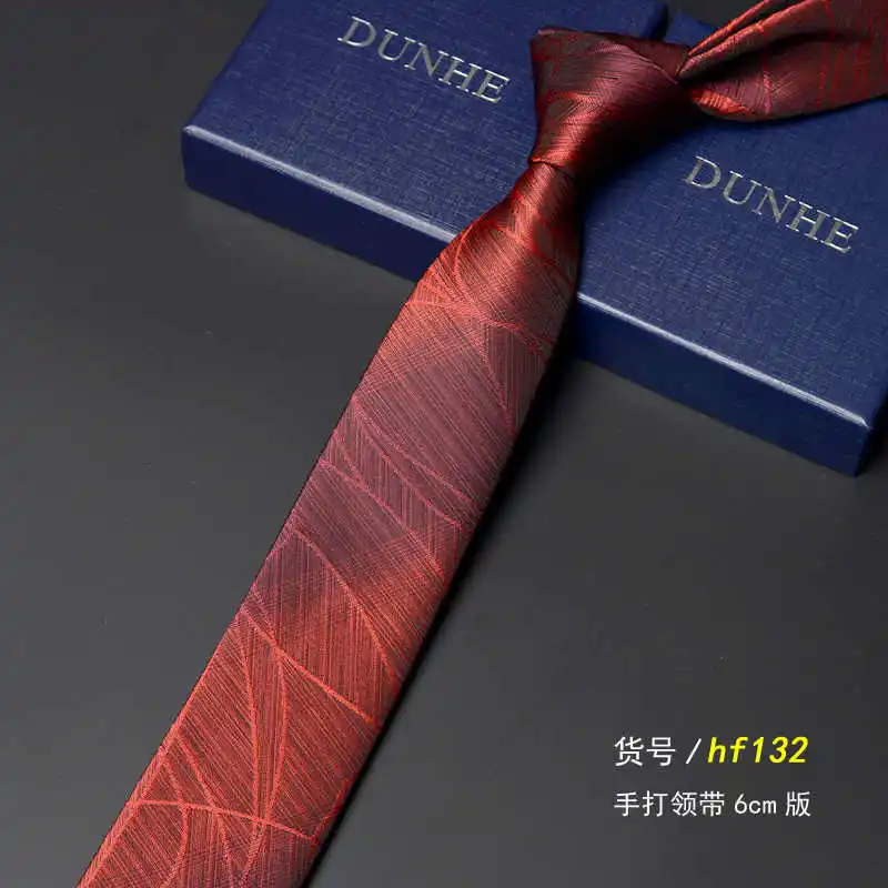 High Quality Water Texture Gradient Blue Red 6CM Narrow Tie Men's Shirt Accessories Fashionable Business casual Necktie