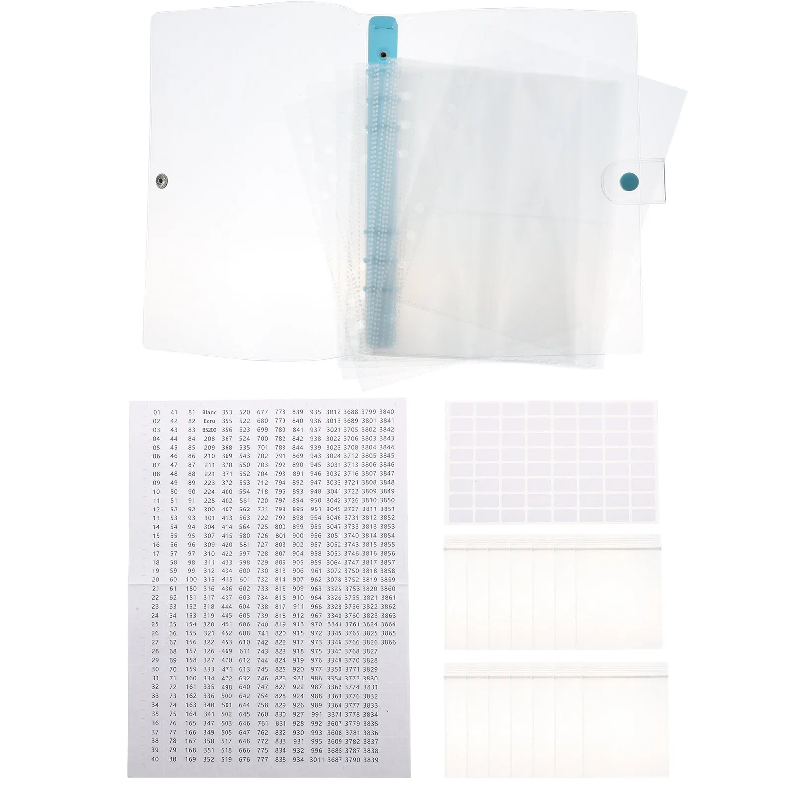 

1Set Diamond Storage Book Portable Transparent Bag Practical Durable Diamond Beads Holder DIY Rhinestone Organizer