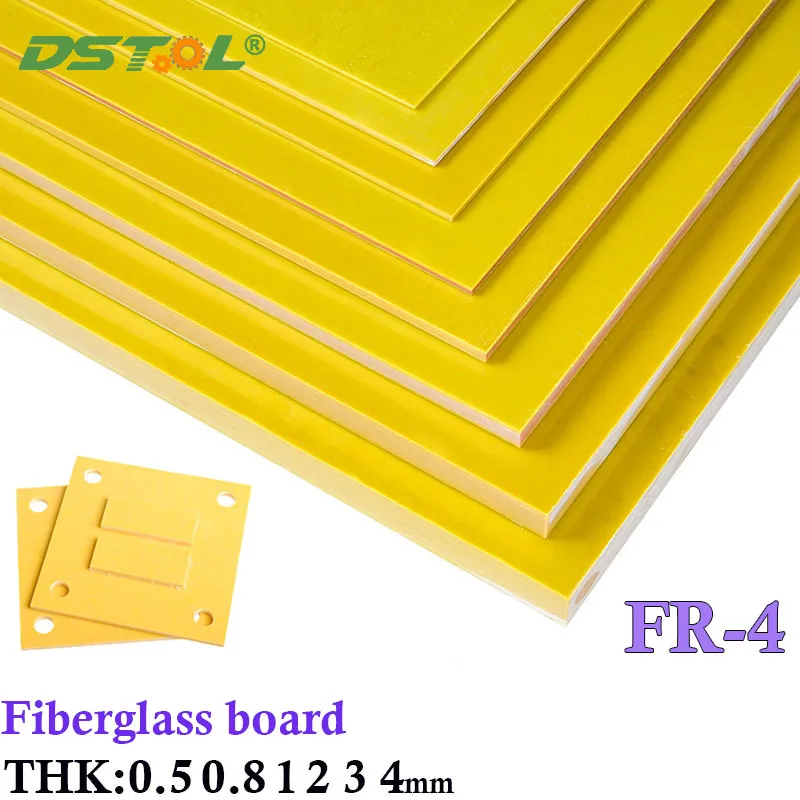 Yellow 3240 Epoxy Board Resin Board FR4 Insulation Board Resistant Electrical Resin Board Processing Custom Thk 0.5 1 1.5 2 4mm