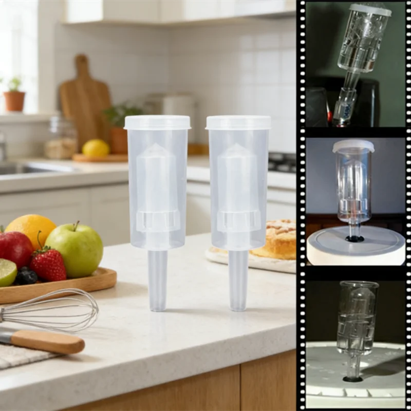 Fermentation Airlock - One Way Valve for Home Brewing, Winemaking or Pickling, Works with Any Vessel that Has a Rubber Stopper
