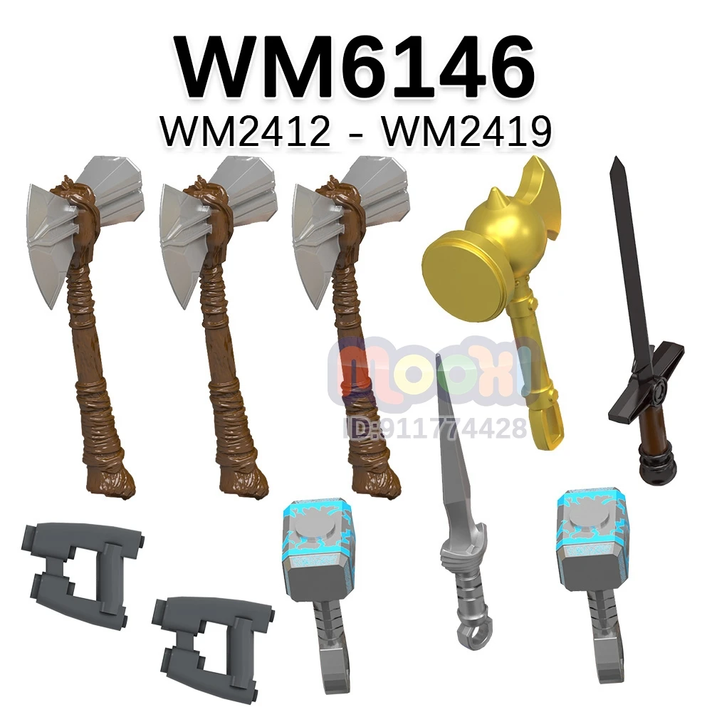 كتل WM WM6151 متوافقة مع شخصيات الحركة أجزاء مكعبات البناء ألعاب أطفال للأطفال WM6146 WM6132 WM6120 WM6119