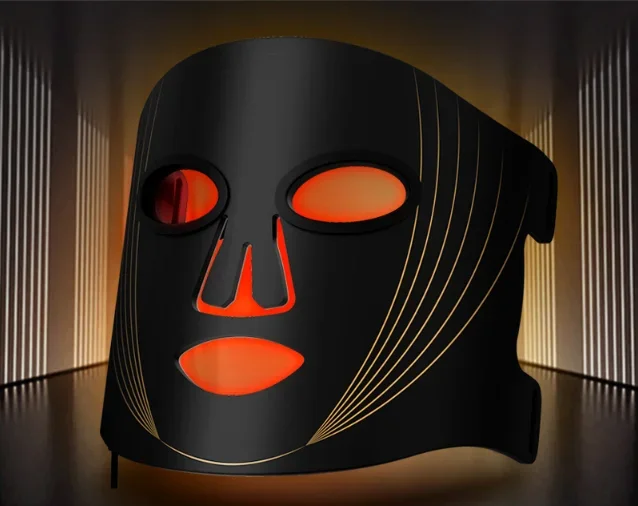 

# Red And Blue And Yellow Face Lift Latin American Neck Silicone Mask Spectrometer With Neck Beauty Mask Instrument#