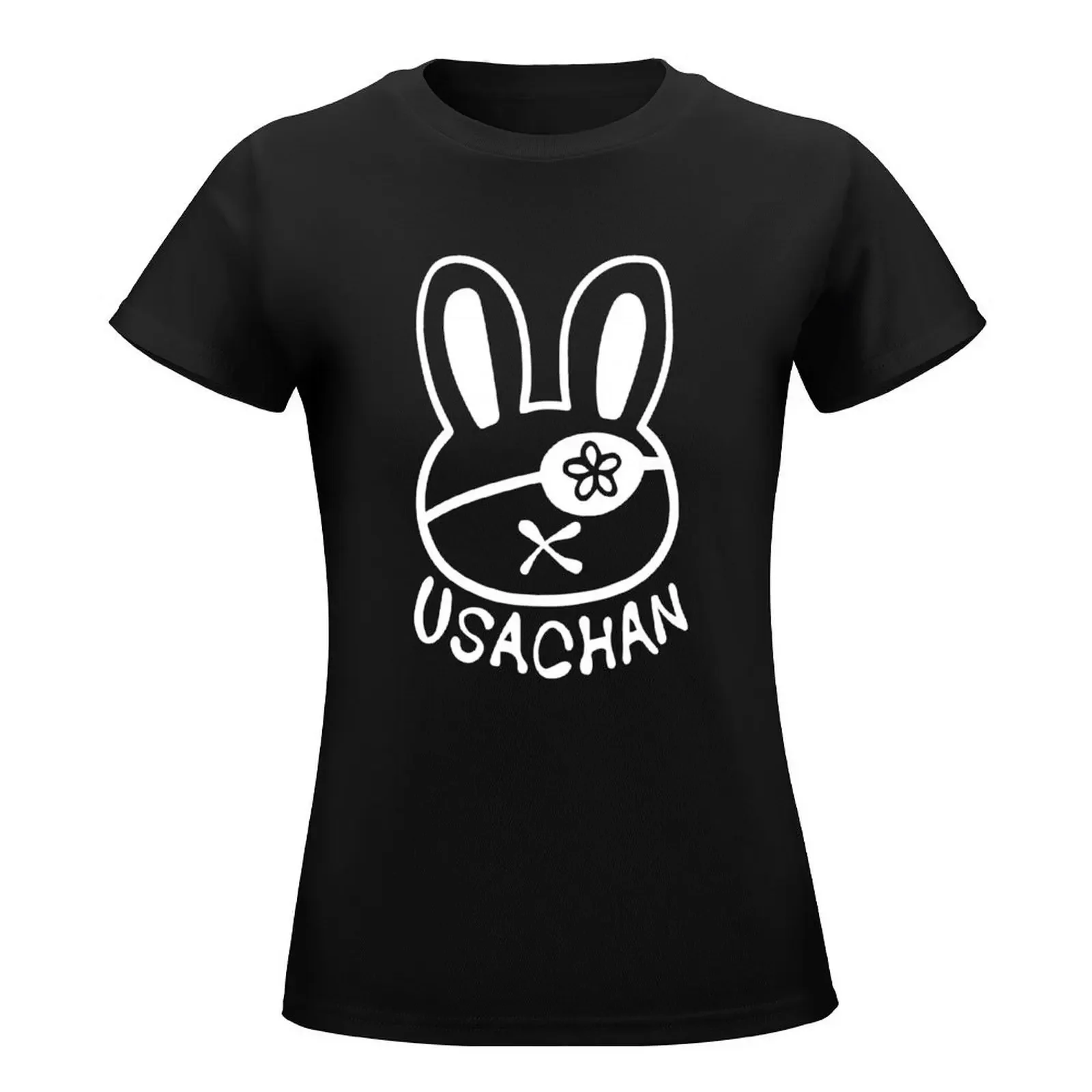 usachan T-Shirt Blouse tees korean fashion aesthetic clothes Womens graphic t shirts