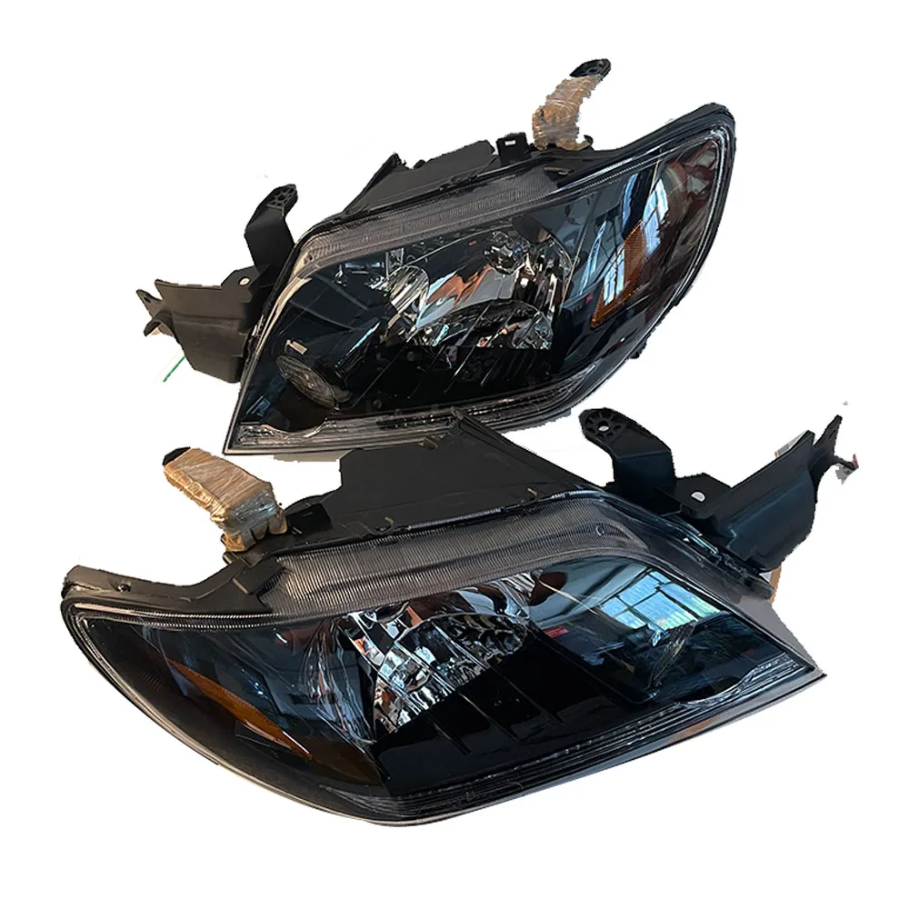 Car Headlamp MN133867 MN133868 For Mitsubishi Outlander 2004 2005 2006 Black A Pair 4G63, 4G63T, 4G69