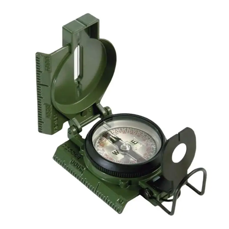 2024newPortable Compass Outdoor Camping Folding Compass Green Hiking Survival Trip precision Navigation Expedition tool