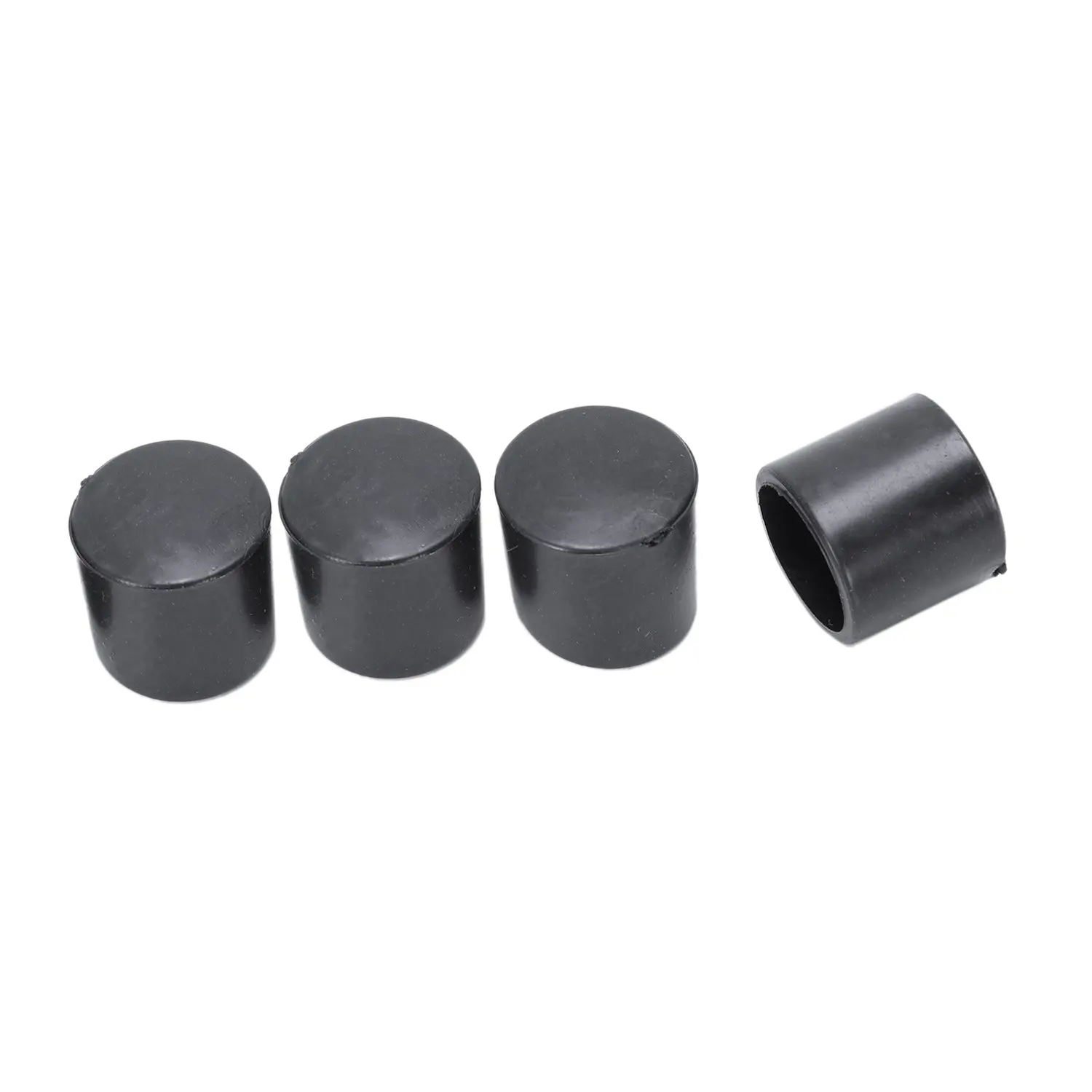 abzf-2026-50-pecas-protetor-de-pe-redondo-flexivel-de-borracha-pvc-preto-12mm