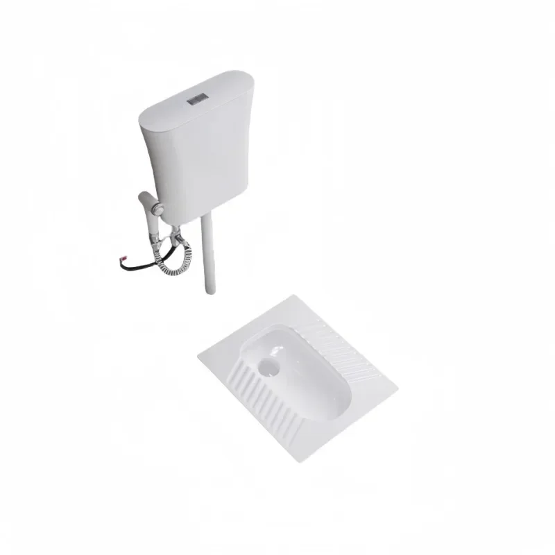 Ceramic squatting pit potty water tank set Household deodorant urinal toilet Squatting toilet
