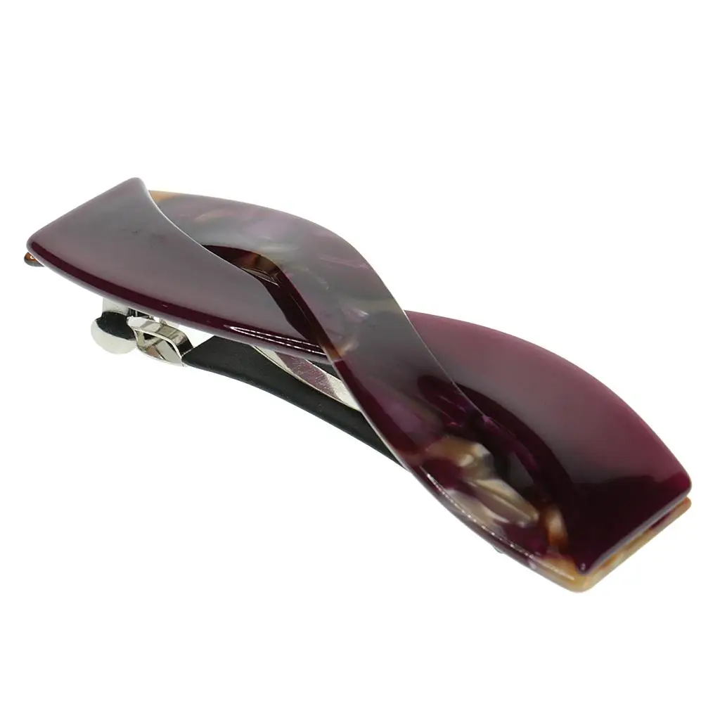 

Модная ацетатная заколка для волос прямоугольной формы, французская заколка-крестик, пружинная заколка для девочек, аксессуар для повседневной укладки волос