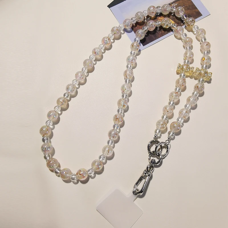 Cartoon Candy Flower Long Diagonal Span Lanyard Clip Phone Chain Trend Strap Mobile Phone Lanyard Extended Anti Loss Lanyard