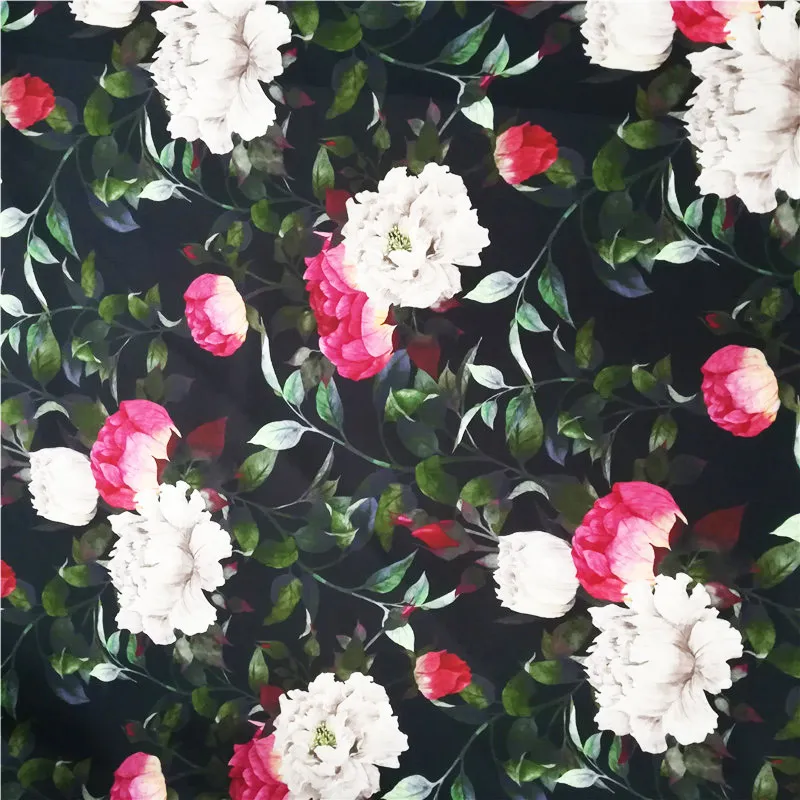 

Factory direct sales custom cheap polyester peach skin fabric printing for shorts