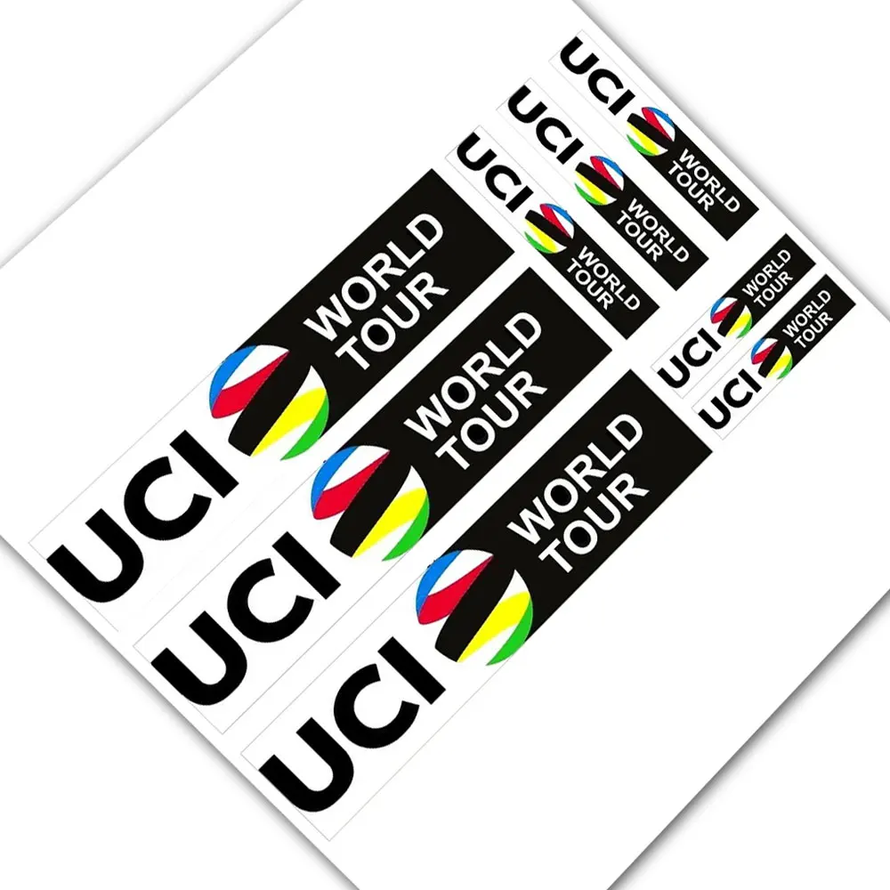 Kit For UCI World Tour Stickers MTB Road Bike Frame Decals Adhesive 16 Pcs