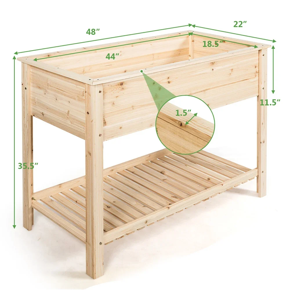 Erhöhter Garten Pflanzer Bett Box Stand Holz erhöhten Pflanzer für den Garten