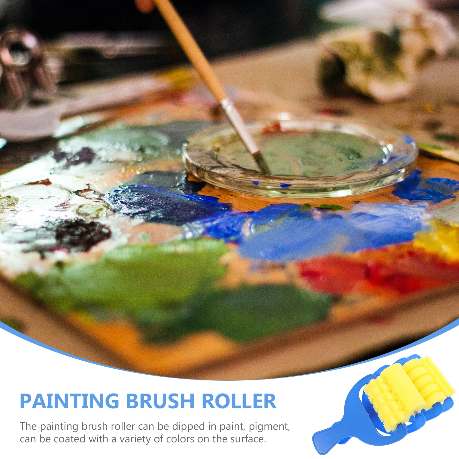 

12 Pcs Graffiti Sponge Brush Roller for Preschool Kid Paint Kids Sponges Painting Rollers Brushes Pen Art Toddler