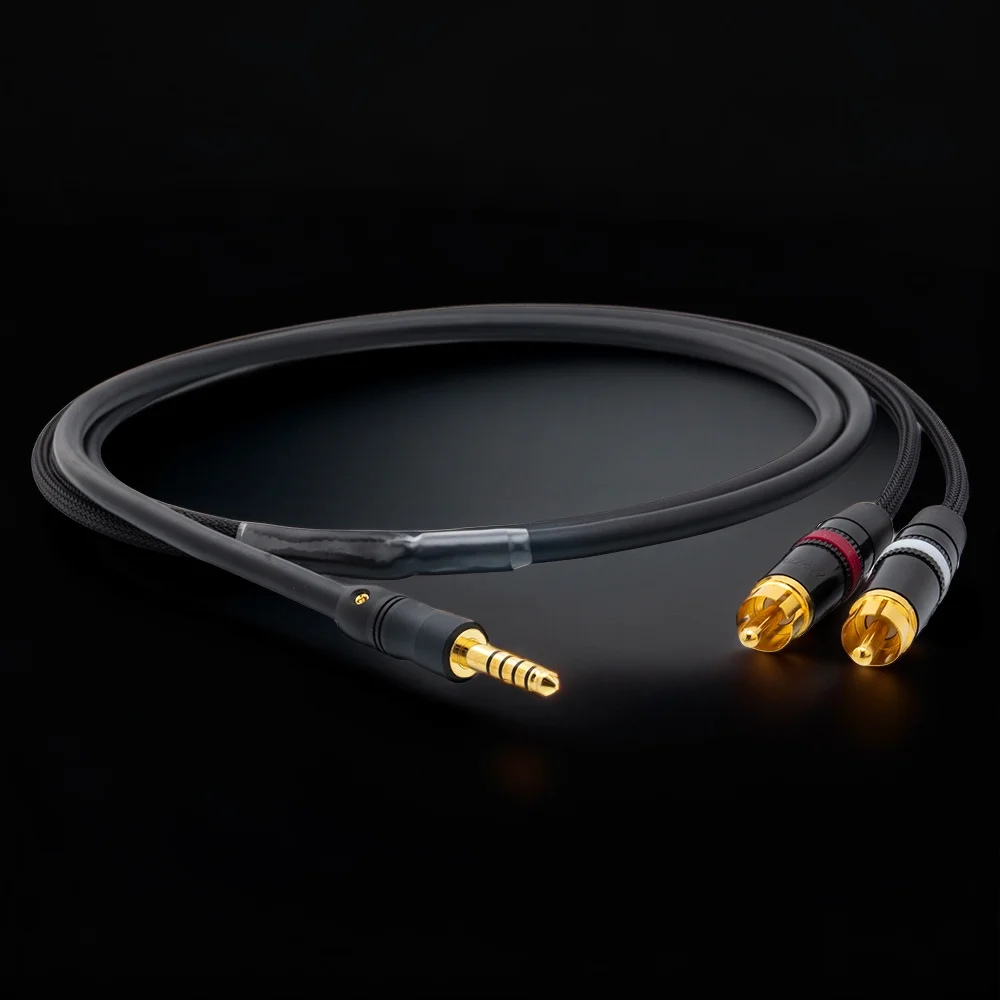 ■ Japonia Mogami 2534 Hifi 4,4 mm do 2rca męski zbalansowany kabel audio Neutrik Rean Mps pozłacane wtyki | Kabel wzmacniacza odtwarzacza