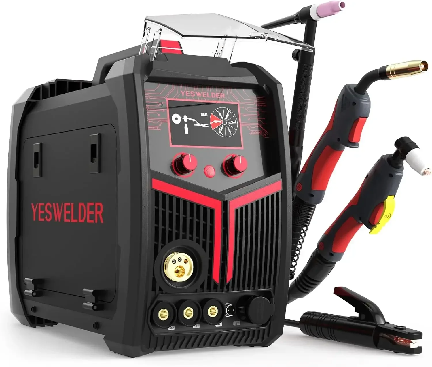 for  Plasma Cutter Welder Combo Gas MIG/Gasless MIG/Lift TIG/Stick/CUT 5 in 1 Welding Machine