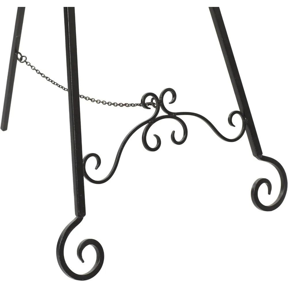 حامل عرض معدني كبير قابل للتعديل مكون من 3 طبقات لديكور المنزل وعرض فني