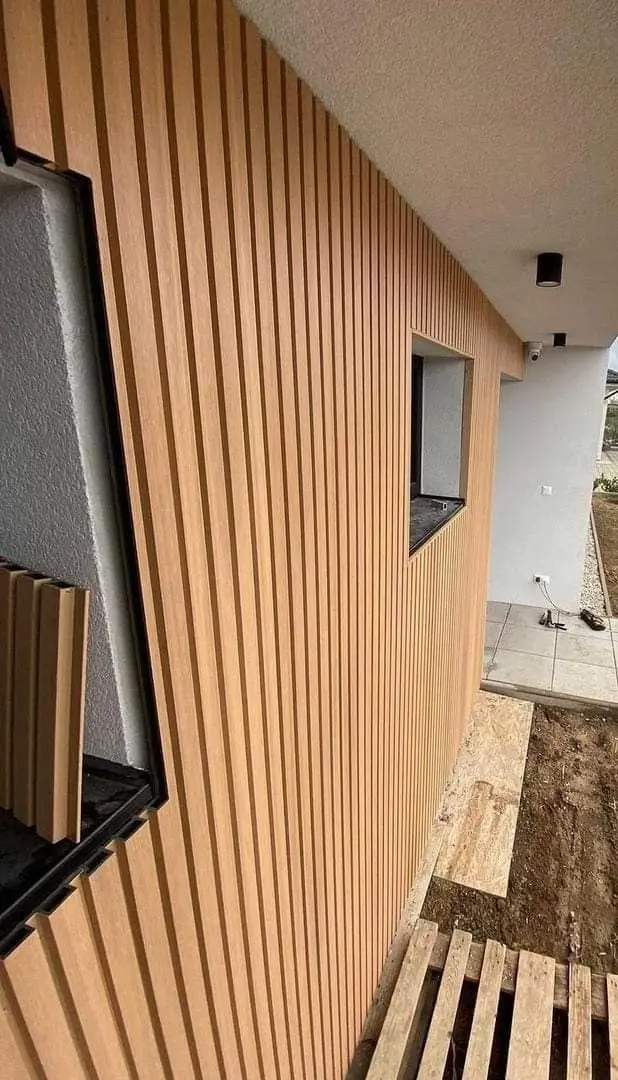 2026 Modern WPC PVC Ceiling and Wall Panel Decorative Fluted Slatted Boards for Interior Home Decorationpromote sales