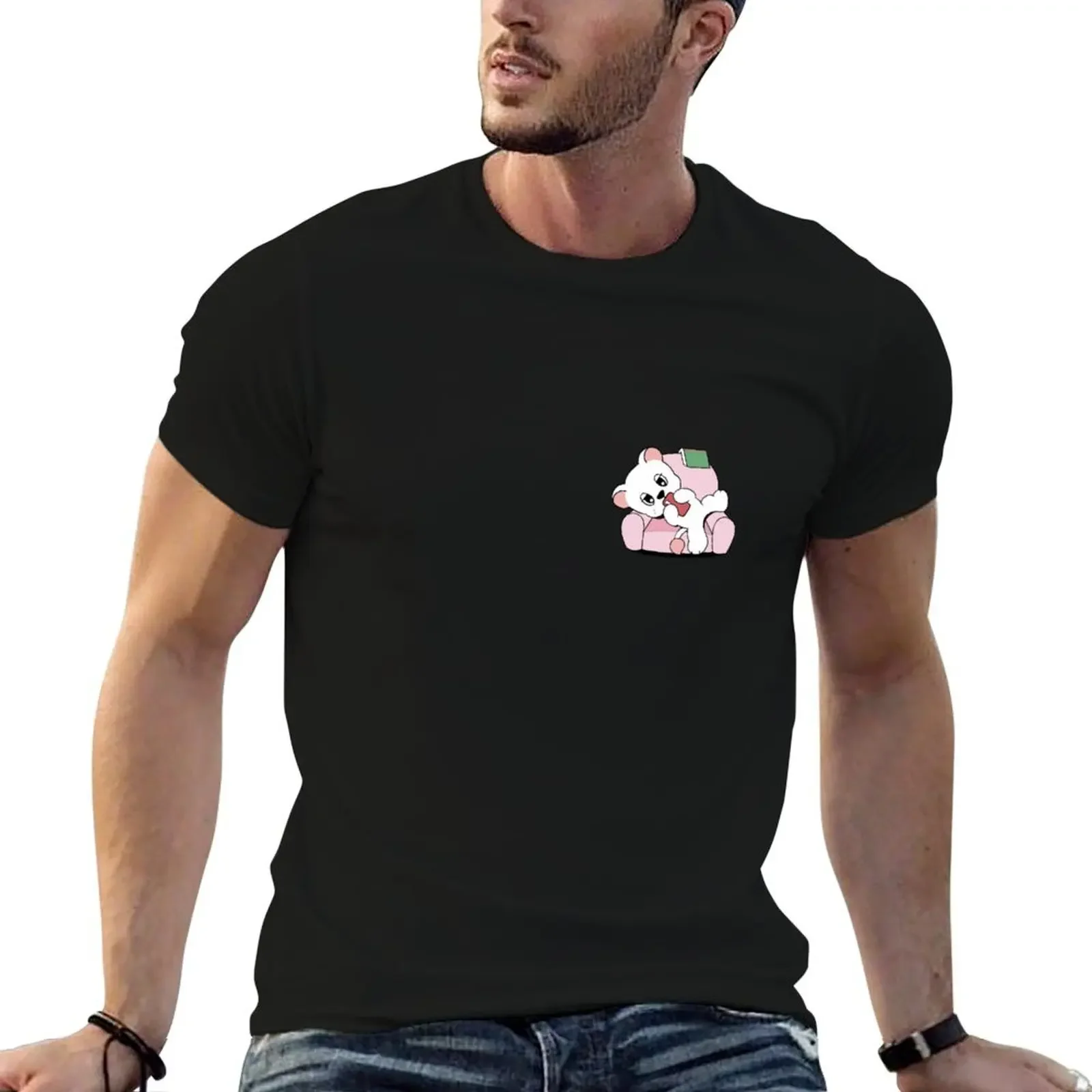 WOOKDONG resting T-Shirt Short sleeve tee cute tops shirts graphic tee aesthetic clothes fruit of the loom mens t shirts