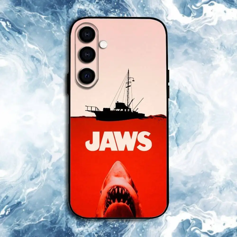 Jaws Film Handyhülle für Samsung Galaxy A73, A72, A71, A70, A53, A52, A51, andere weiche schwarze Hülle