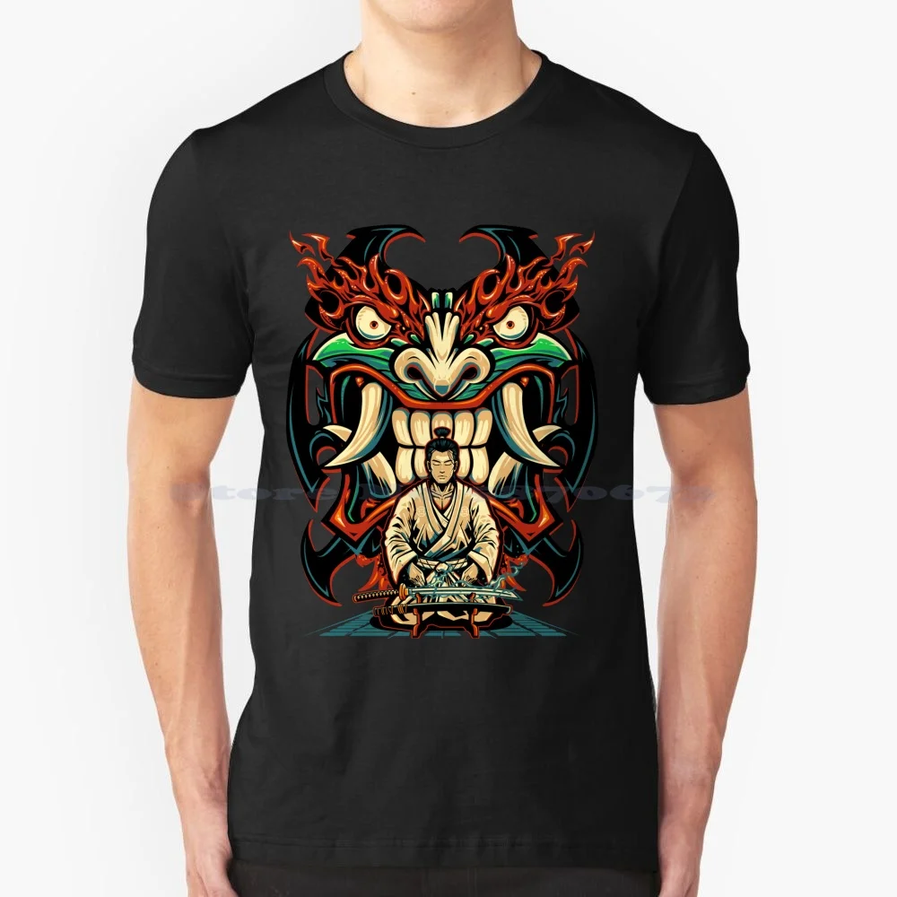 Футболка из 100% хлопка с надписью «My Evil Is Law-Aku»