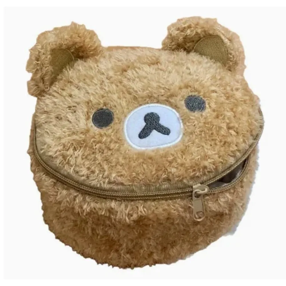 Estuche de Maquillaje de Peluche con Diseño de Oso Relajado, Bolsa de Cosméticos, Bolsa de Almacenamiento de Joyas para Mujer, Organizador para Niñas, Bolsos de Mano, Regalo, Gran Venta