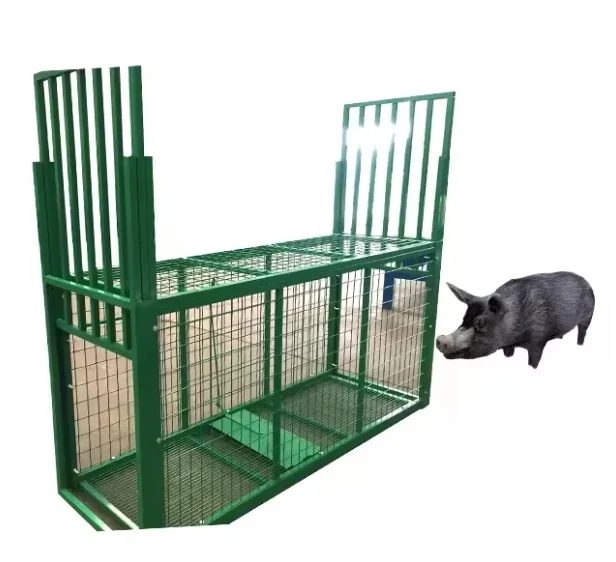 Live catch cage wild boar trap cage porcupine pig wolf humane release