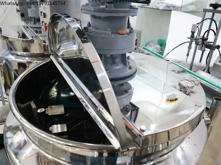 Industrial Stainless Steel Heated Mixer Tank 100L-500L Movable Syrup Making Machine for Lotion Shampoo Liquid Soap