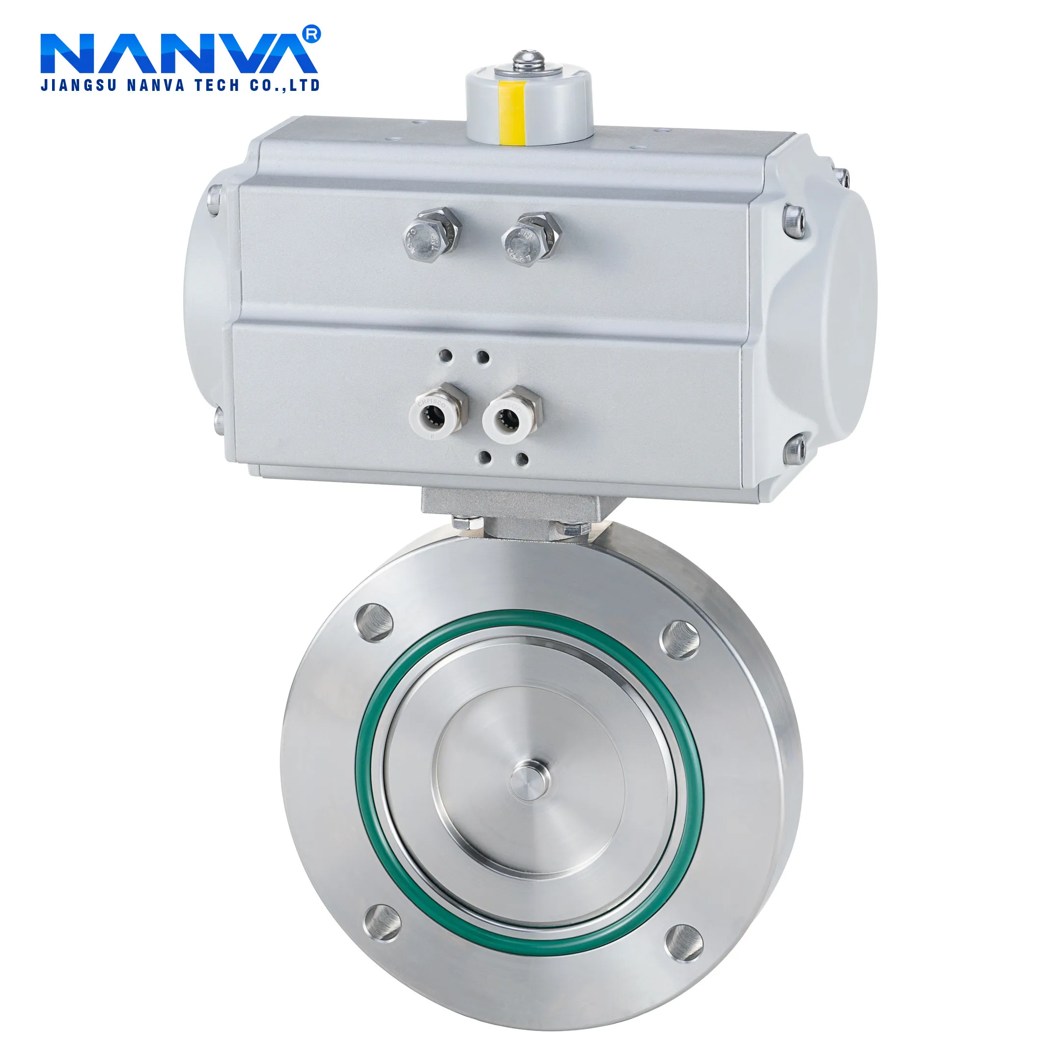 Pneumatic vacuum butterfly valve Wafer negative pressure valve GIQ-16 stainless steel 304 D671X-10P
