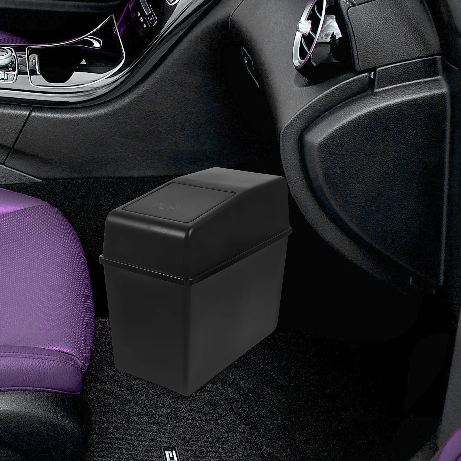

Storage Box Trash Can Bin Car Accessories Large Capacity ganizer Portable Garbage Container Vehicle Cleanliness Solution Easy
