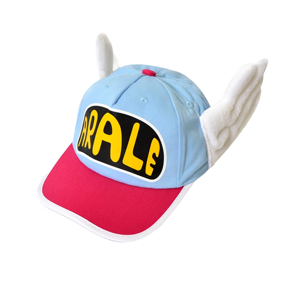 Arale Anime Dr.Slump Cosplay Norimaki Hat Children Wings Hats Cartoon Angel Cotton Baseball Cap Accessories