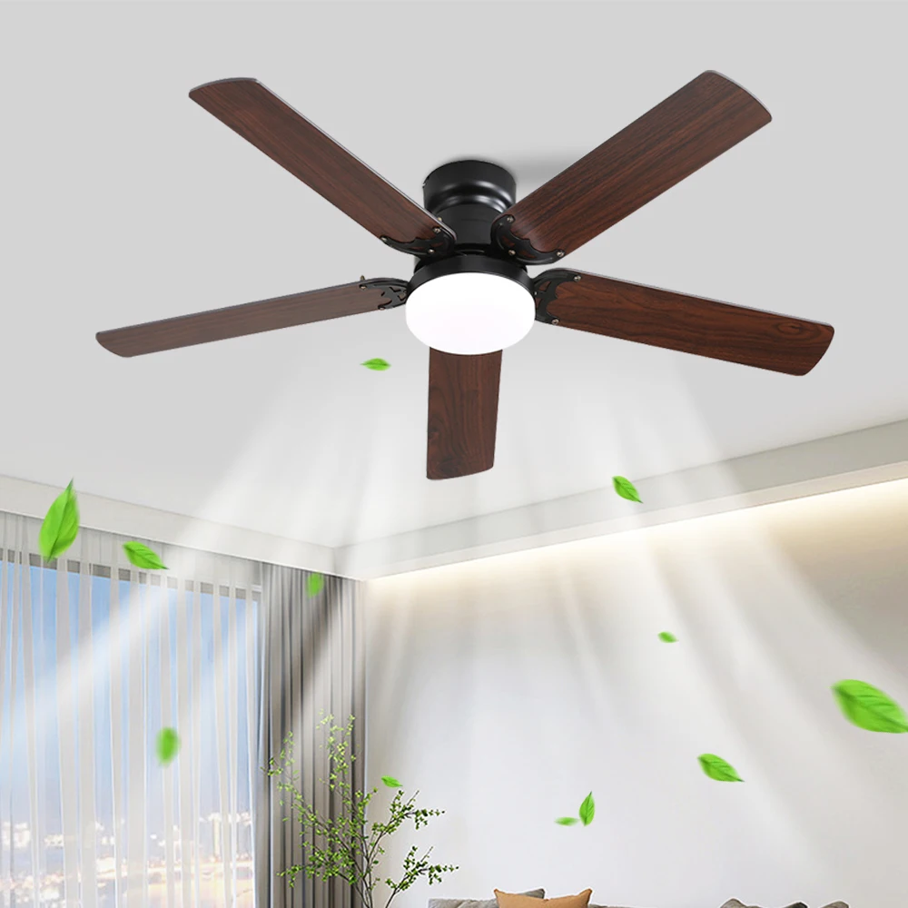 Sofucor Modern 42-inch Ceiling fan with LED DC 6-speed high wind speed with remote control